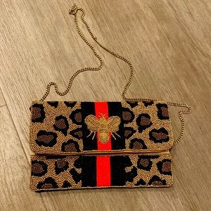 Caroline Hill beaded clutch